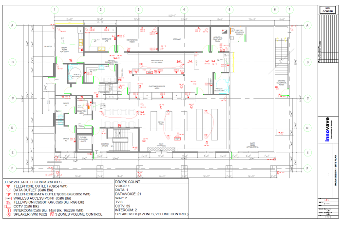Wireless Networks Design (WiFi) | Low Voltage Systems ... network wiring diagram for classroom 